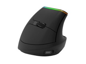 Bezdrátová vertikální myš Delux M618DB BT4.0 2,4Ghz 4000DPI RGB