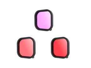 Sada vodotěsných filtrů Telesin pro GoPro Hero 9 / Hero 10 / Hero 11 / Hero 12 (GP-FLT-904)