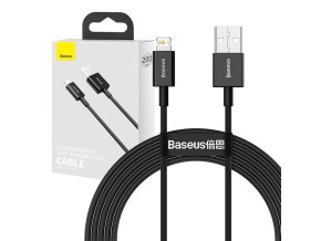 Kabel USB na iP 2,4A 2m (černý)