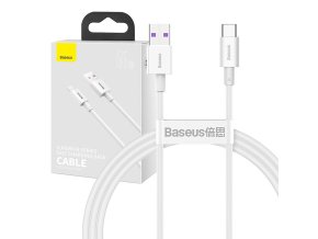 Kabel USB na USB-C řady Superior, 66W, 1m (bílý)
