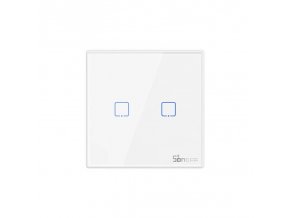 Chytrý bezdrátový nástěnný spínač Sonoff T2EU2C-RF 433MHz (2-kanálový)