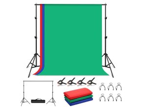 Podpěra pro pozadí ve fotoateliéru Puluz 2x2m Pozadí 3 ks PKT5204