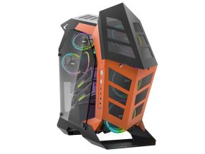 Počítačová skříň Darkflash K1 (černo-oranžová)