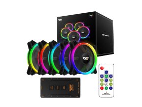 Sada ventilátorů pro počítač ARGB Darkflash DR12 Pro 5v1 120x120 (černá)