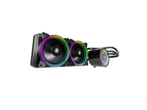 PC vodní chlazení AiO Darkflash TR240 RGB 2x 120x120 (černý)