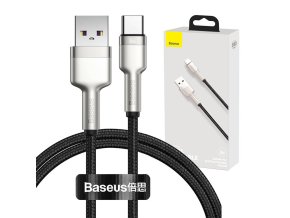 Kabel USB pro USB-C Baseus Cafule, 66 W, 1 m (černý)