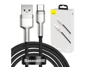 Kabel USB pro USB-C Baseus Cafule, 66 W, 2 m (černý)