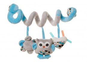4BABY OB07 P&E Spirála plyšová Spirálová hračka OWL