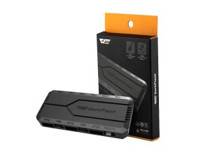 Ovládací skříňka ventilátoru pro počítač Darkflash RC2 RGB PWM + dálkový ovladač (černá)