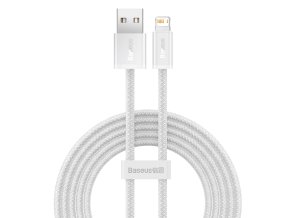 Baseus Dynamic kabel USB na Lightning, 2,4 A, 2 m (bílý)