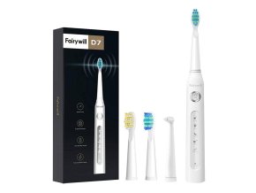 Sonický zubní kartáček se sadou hlavic FairyWill FW507 (bílý)