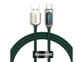 Baseus Kabel displeje USB k Type-C, 66W, 1m (zelený)
