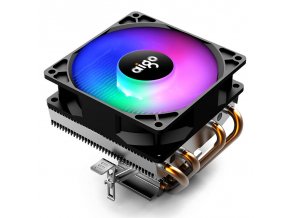 Aktivní chlazení CPU Aigo CC94 RGB (chladič + ventilátor 90x90) černá