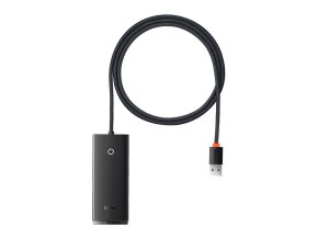 Rozbočovač 4v1 Baseus Lite Series USB na 4x USB 3.0, 1 m (černý)