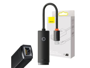 Síťový adaptér Baseus Lite řady USB-C na RJ45, 100 Mb/s (černý)