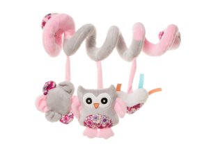 4BABY OP07 P&E Spiral plyšová spirálová hračka OWL