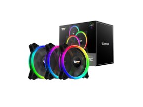 Sada počítačových ventilátorů ARGB Darkflash DR12 Pro 3v1 120x120 (černá)