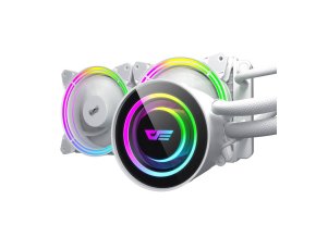 Vodní chlazení PC AiO Darkflash TR240 RGB 2x 120x120 (bílé)