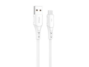 Kabel USB-Micro USB Vipfan Colorful X12, 3A, 1 m (bílý)
