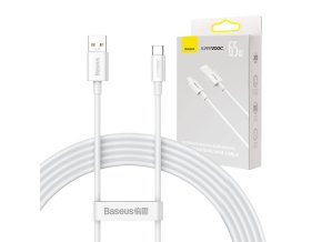Kabel Baseus Superior Series USB-C, 65W, PD, 2m (bílý)