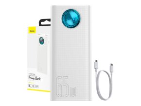 Powerbanka Baseus Amblight 30000mAh, 4xUSB, USB-C, 65W (bílá)