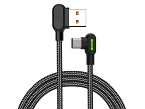 Kabel USB-C Mcdodo CA-5280 LED, 1,8 m (černý)