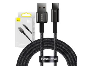 Kabel Baseus Tungsten Gold USB na USB-C, 100 W, 2 m (černý)