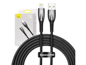 Kabel USB pro Lightning Baseus řady Glimmer, 2,4 A, 2 m (černý)