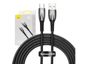 Kabel USB pro USB-C Baseus řady Glimmer, 100 W, 2 m (černý)