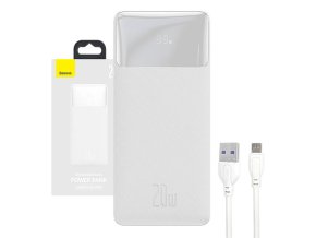 Powerbanka Baseus Bipow 30000mAh, 20W (bílá)