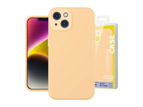 Baseus Liquid Silica Gel Case pro iPhone 14 Plus (sunglow)+ tvrzené sklo + čisticí sada
