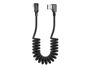 Kabel USB-Lightning, Mcdodo CA-7300, úhlový, 1,8 m (černý)
