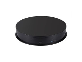 Elektrický otočný stolek s displejem Puluz 30 cm USB (černý)