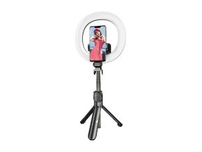 Selfie tyč/stativ Puluz se světelným kroužkem LED