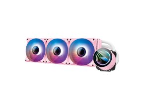 Vodní chlazení PC Darkflash DX360 V2.6 RGB 3x 120x120 (růžová)