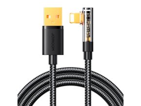 Úhlový kabel k USB-A / Lightning / 1,2 m Joyroom S-UL012A6 (černý)