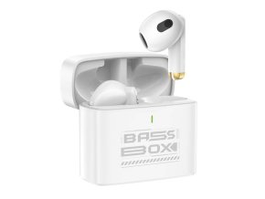 Bezdrátová sluchátka TWS Foneng BL128, Bluetooth 5.3 (bílá)