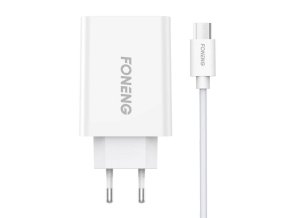 Rychlonabíječka Foneng 1x USB EU43 + USB Micro kabel