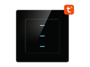 Chytrý vypínač světla WiFi Avatto N-TS10-B3 3 Way TUYA (černý)