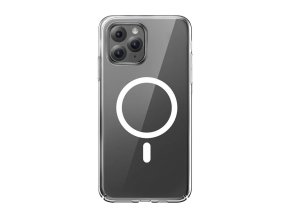 Pouzdro na telefon Baseus Magnetic Crystal Clear pro iPhone 11 Pro (průhledné) s ochranným krytem displeje z tvrzeného skla a čisticí sadou
