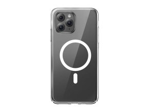Pouzdro na telefon Baseus Magnetic Crystal Clear pro iPhone 11 Pro Max (průhledné) s ochranným krytem displeje z tvrzeného skla a čisticí sadou