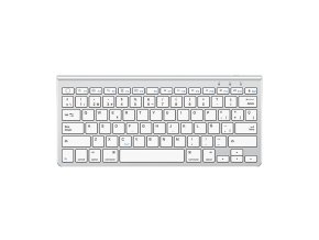 Bezdrátová klávesnice pro iPad Omoton KB088 s držákem na tablet (stříbrná)