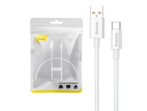 Kabel USB-C Baseus Superior 100W 0,25 m (bílý)