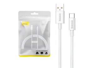 Kabel USB-C Baseus Superior 100W 1,5 m (bílý)