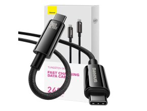 Kabel USB-C na USB-C Baseus Tungsten Gold 240W 3 m (černý)