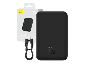 Powerbanka Baseus Magnetic Mini 20000mAh, USB-C  20W MagSafe (černá)