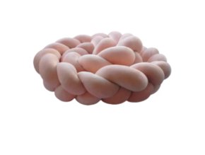 BABY 002354 Dětská postýlka kostkovaný velur špinavě růžová 210 cm