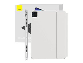 Pouzdro s klávesnicí Pro Baseus Brilliance pro iPad 12,9" (2018/2020/2021) (bílé)