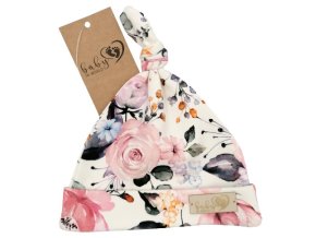 BABY 01103 Dětská čepička Šmoulinka Rose 7-12m