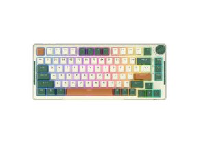 Bezdrátová mechanická klávesnice Royal Kludge RKH81 RGB, Sky cyan switch (zelený)